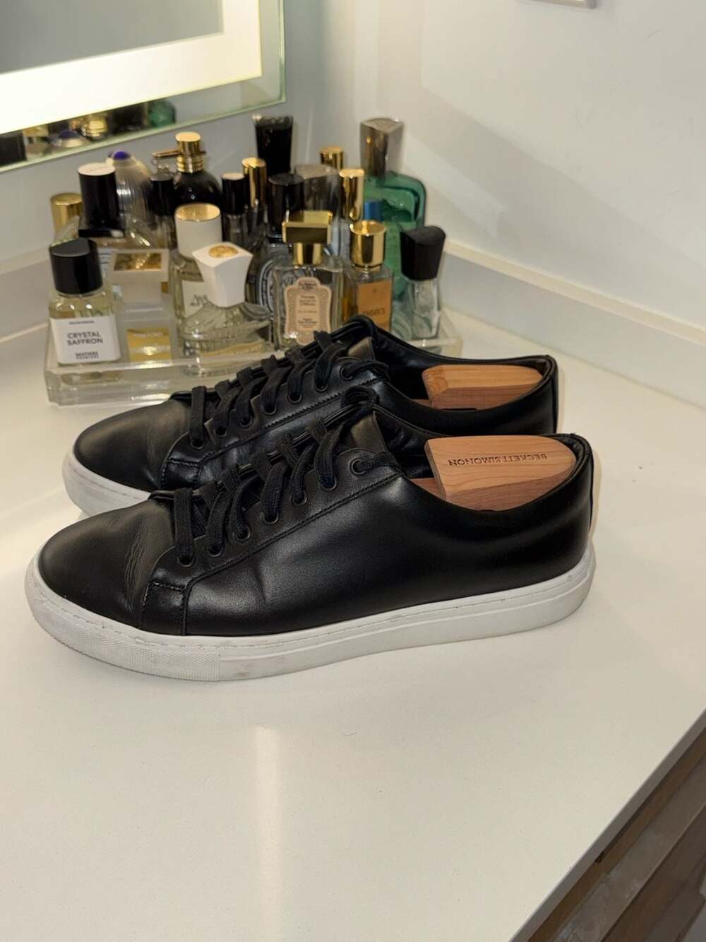 Thursday Boot Company Men's Premier Low Top Sneaker in Full Black Leather 10US